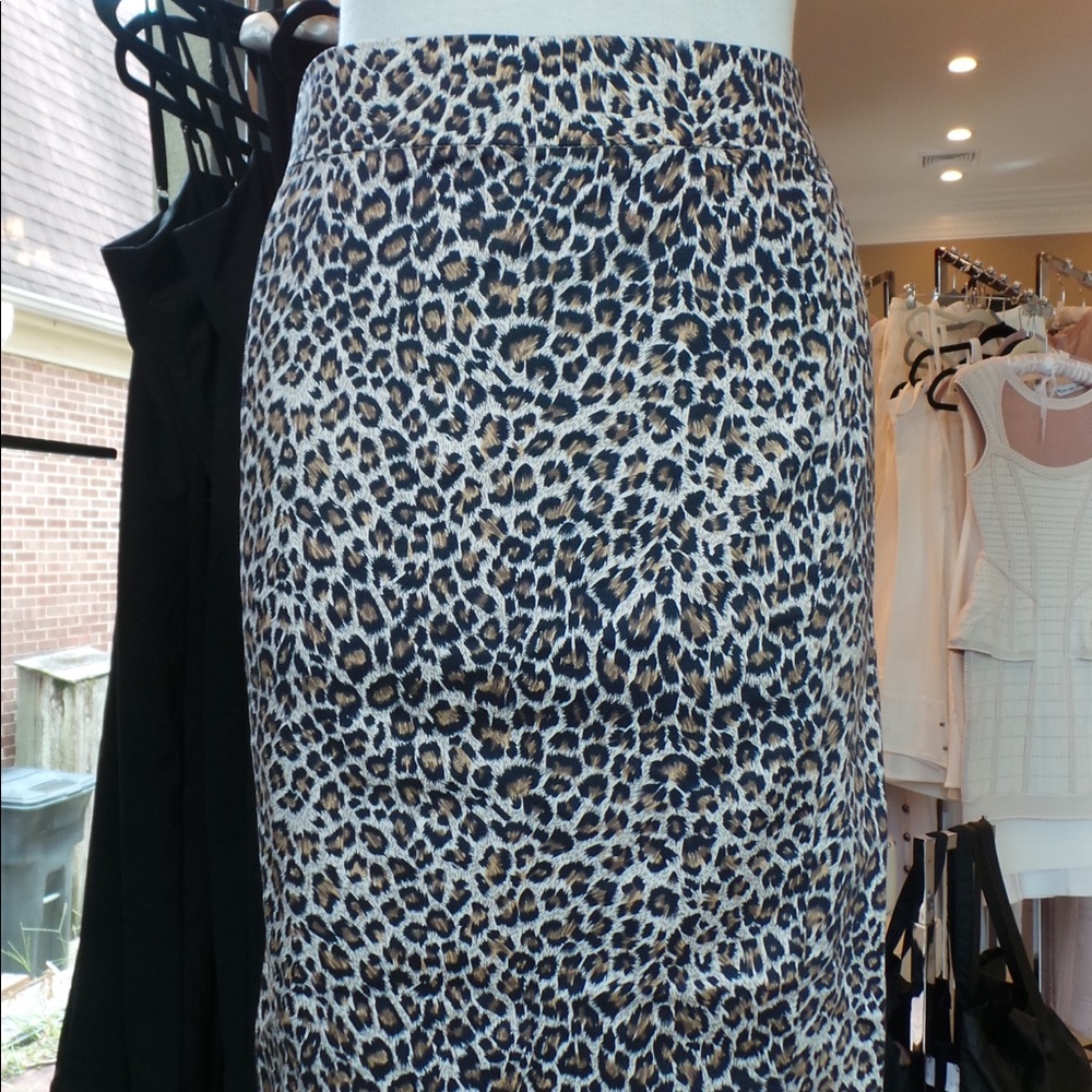 Cheetah Print Pencil Skirt
